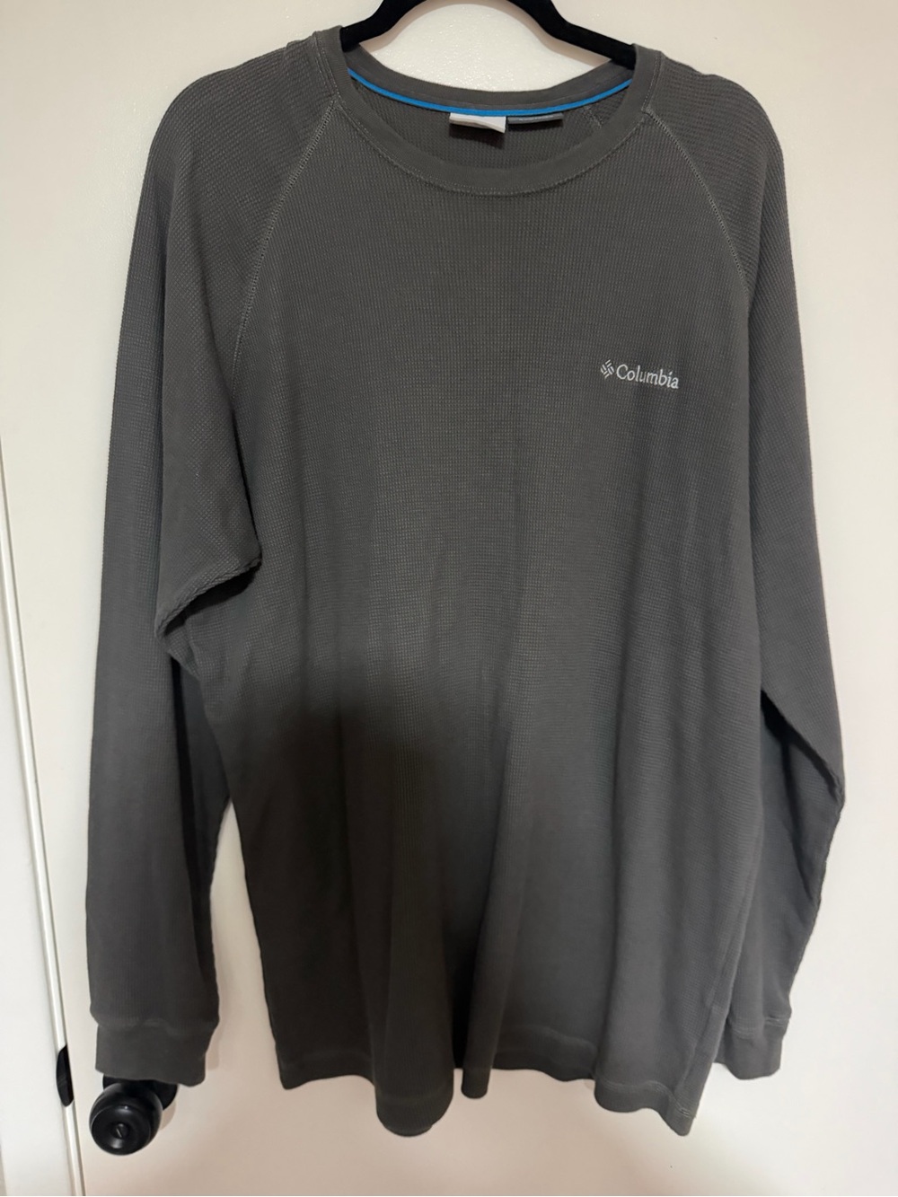 Columbia Men's Charcoal Crewneck Thermal Sweater